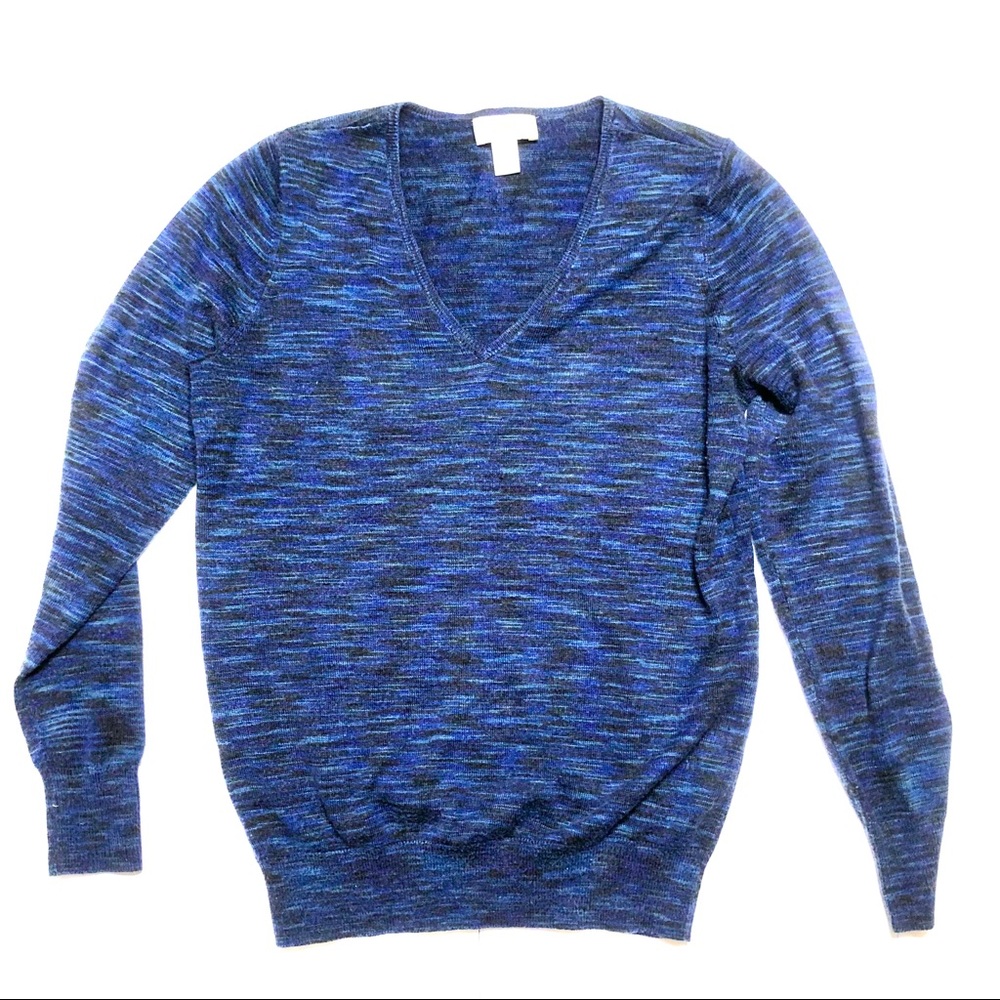 Blue heathered sweater